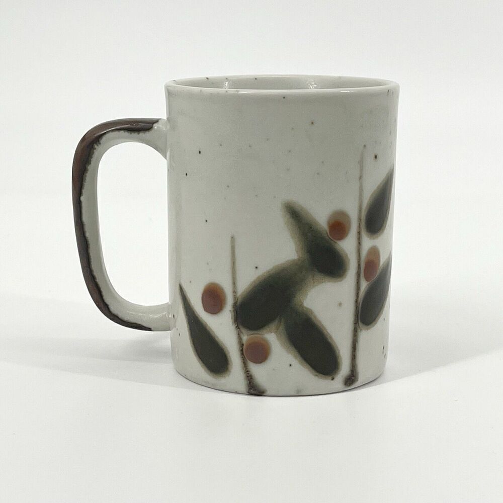 Vintage Otagiri Bittersweet Stoneware 3.75” Coffee Cup Mug Japan Berries Speckle